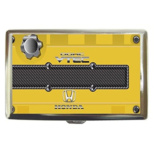 JDM DOHC VTEC B16B18C HONDA ENGINE Stainless Steel Business Card Name Holder Case