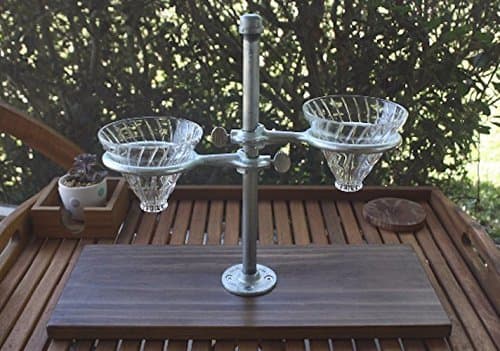 Double Pour Over Coffee Stand - Industrial