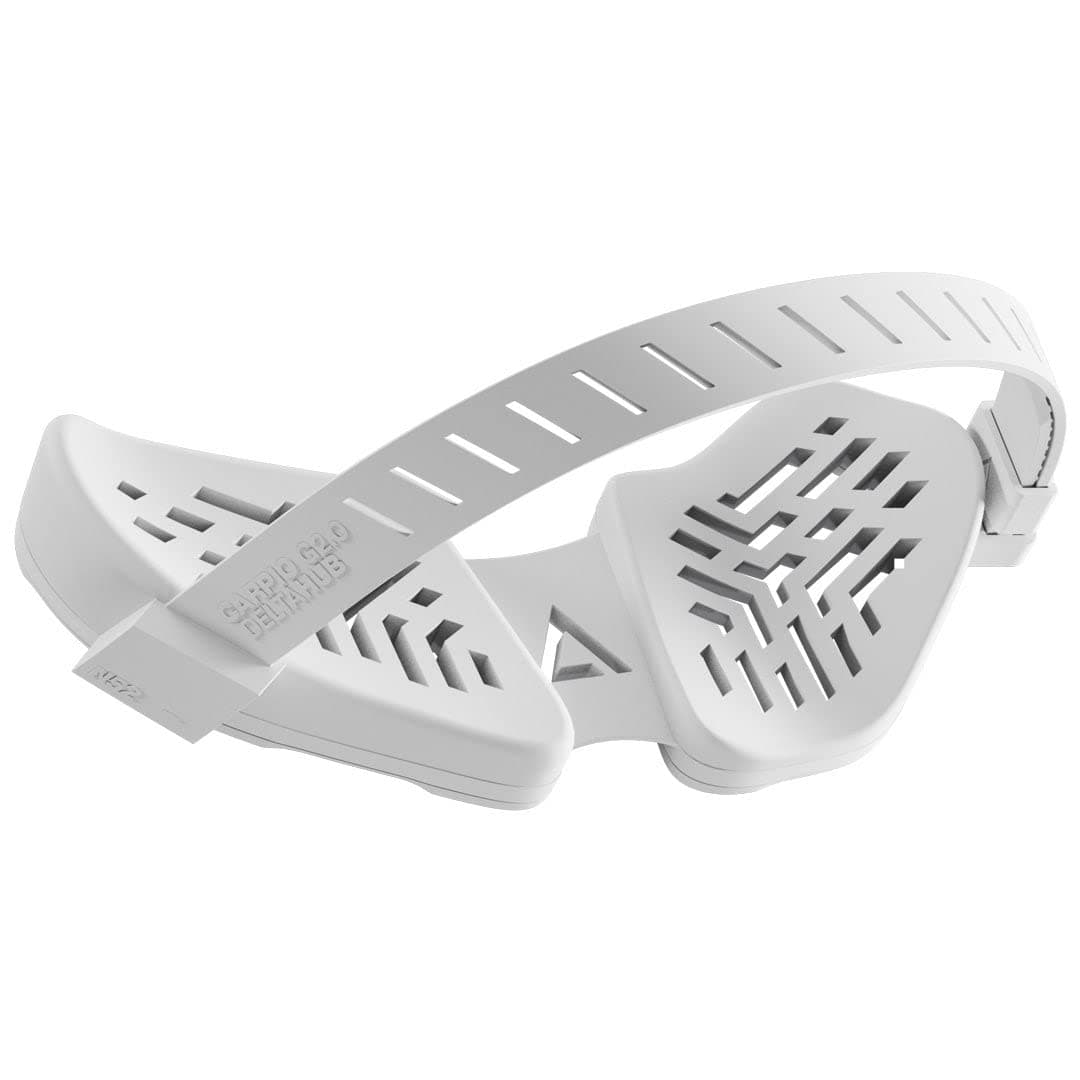 Carpio G2.0 Ergonomic Wrist Rest for Right-Handed Persons, with Silicone Strap, Wrist Support, Reduces Overstretch, Fatigue and Wrist Pain, Easy Gliding, Small, White