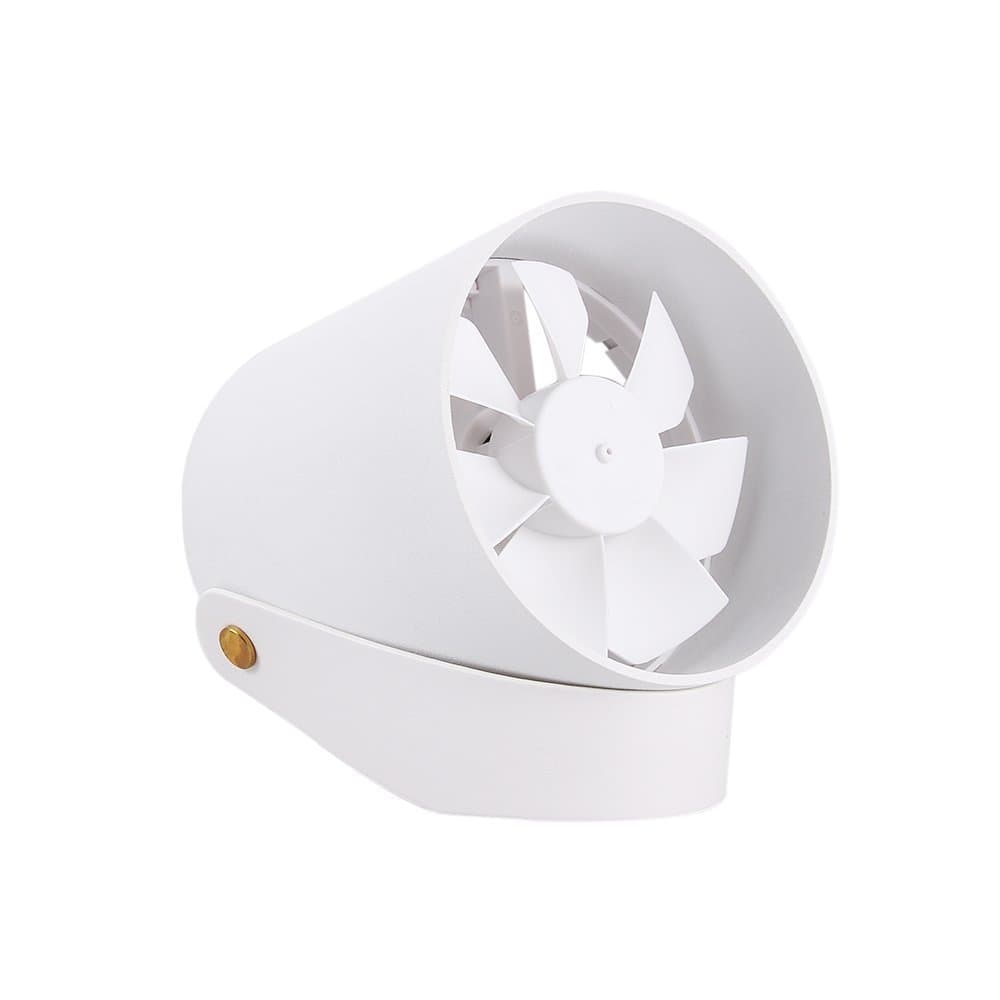 Mini USB Metal Table Fan,Touch Switch with Smart Sensor 2 Speed,Circulation Technology,Adjust Indoor Air Flow for Family,Office,(White)