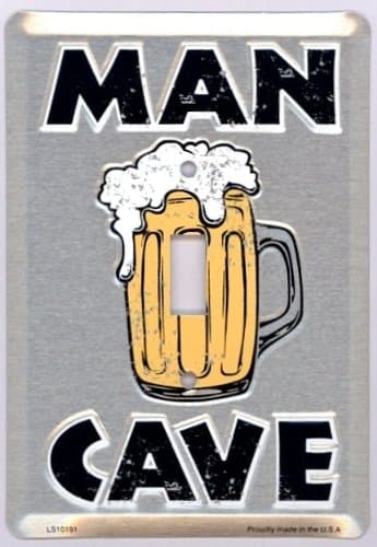 Man Cave Light Switch Plate