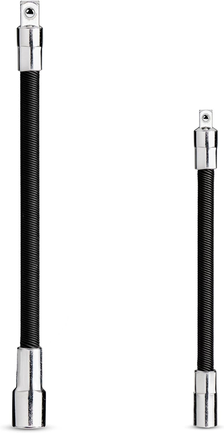 00239A Flexible Extension-Bar Set, 1/4-Inch and 3/8-Inch Drives, Flexible Socket Extension Bars, 2-Piece Set