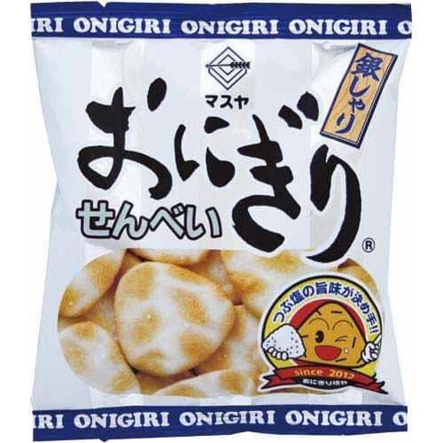 Masuya Onigiri Senbei 0.91oz 1pc Japanese Rice Snack (Rough Salty)