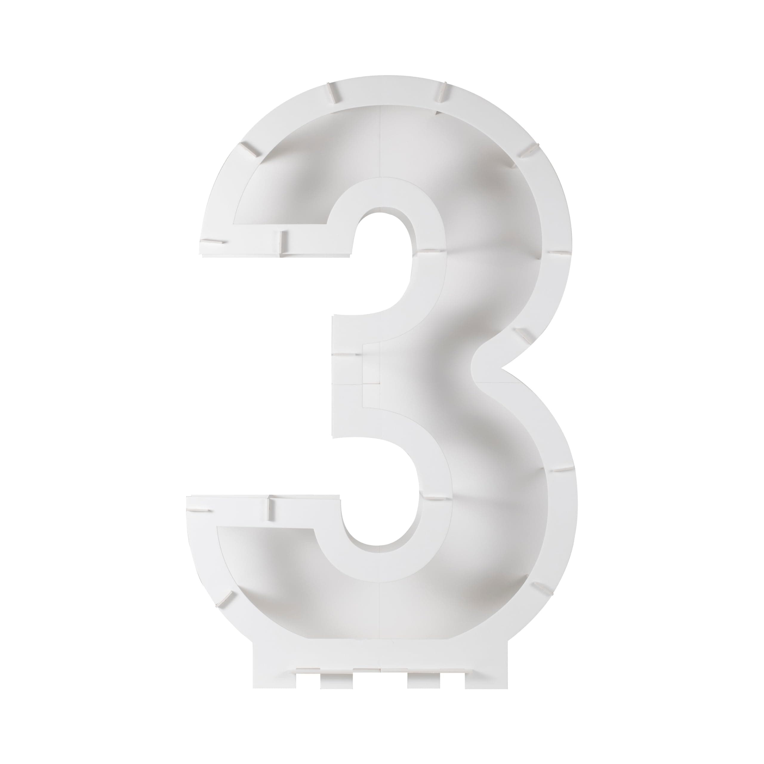 Ginger Ray Balloon Mosaic Number 3 Birthday Party Decoration