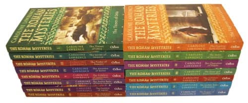 Caroline Lawrence Roman Mysteries 15 Books Collection Set Pack RRP £104 (Slave Girl from Jerusalem, The Gladiators from Capua, Scribes from Alexandria, The Colossus of Rhodes, The Beggar of Volubilis, The Twelve Tasks of Flavia Gemina plus more) Paperback