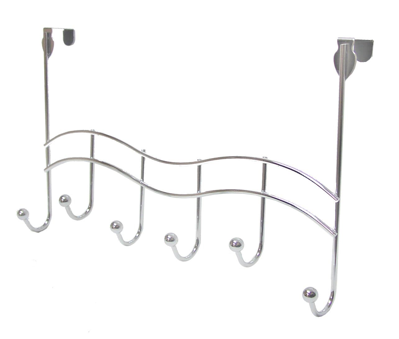 AQUATICO Stroma Over The Door Hooks, Spheres (6), Chrome