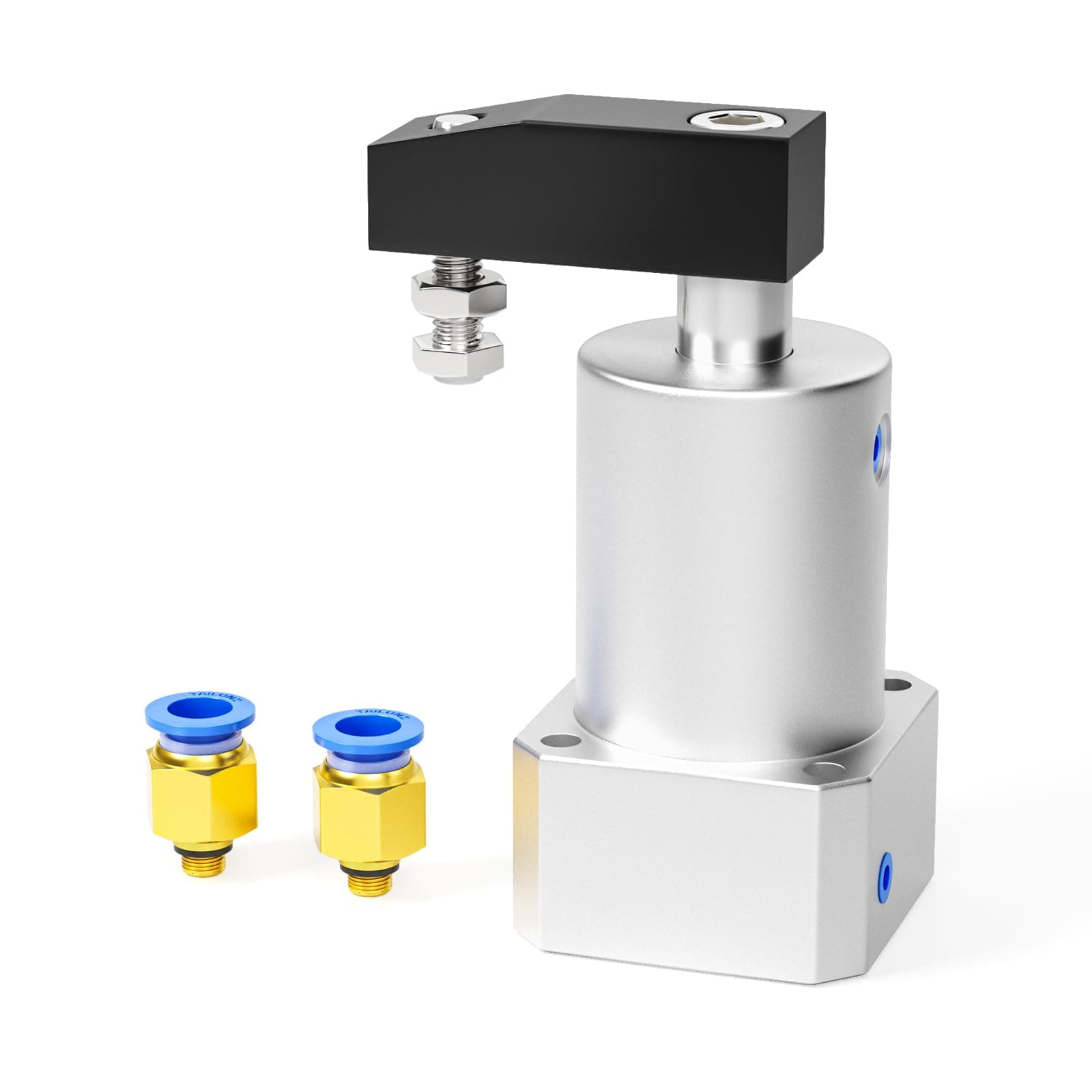 TAILONZ PNEUMATIC Right-Turn Cylinder Pneumatic Rotation Angle of 90 Degrees, Rotary Clamping Angle of the Lower Pressure Cylinder, Pressure Clamping Rotating Cylinder ACK25×90R