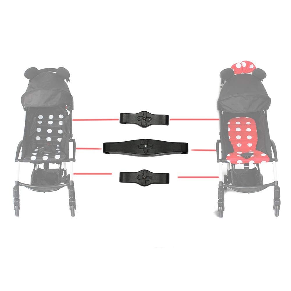 Owlhouse Stroller Connector for YOYO Stroller Connector, 2-in-1 Stroller Connector, Dual Stroller Connection for Aiqi/Yoya/Kidd/VOVO