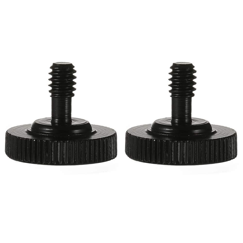 TEZONG Camera Quick Release 1/4" Thumb Screw Tripod L Type Bracket Screw Mount Adapter with Bottom 1/4"-20 Female Thread for Camera Flash Bracket 2 Packs