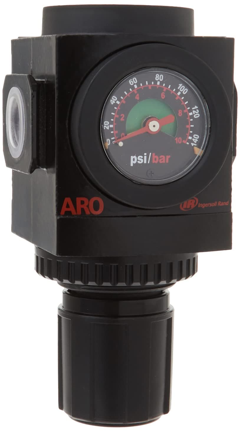 ARO R37341-600-VS Air Regulator 1/2" NPT, w/Gauge - 250 psi Max Inlet