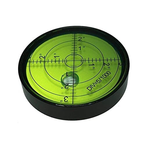 Aluminium Case Level Bubble Spirit Surface Level Round Inclinometers for Surveying Instruments and Tribrachs Ø60mm Accuracy 15'/2