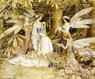 The Fairy Jewels Helen Jacobs 1912 - Mouse Mat 25 x 19cms