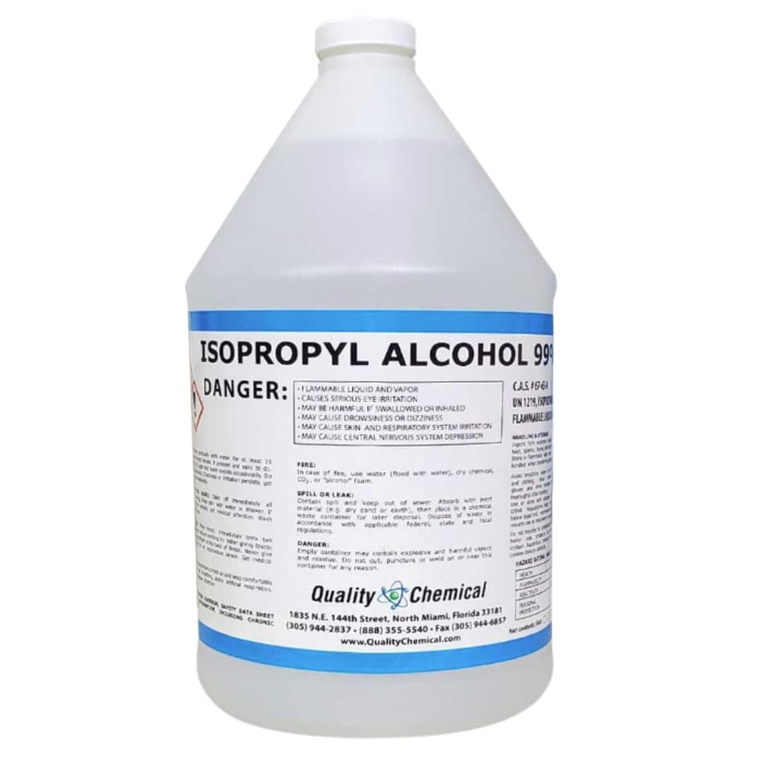 Quality Chemical - Super Premium - 99.9% Pure Isopropyl Alcohol (IPA) - Made in The USA - 128 Fl Oz Bottle - Concentrated Isopropyl Alcohol
