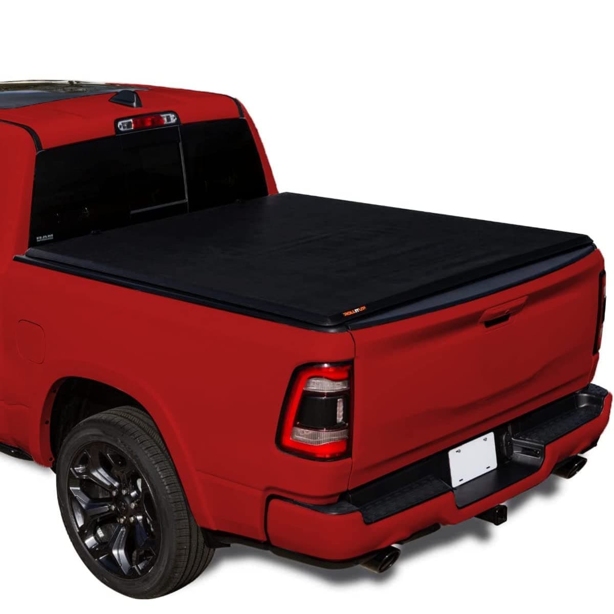 LEERROLLITUP | Fits 2019-2023 Ram 1500 - New Body Style - with 67" Bed | Soft Roll Up Truck Bed Tonneau Cover | 4R298 | Low-Profile, Sturdy, Easy 15-Minute Install (Black)