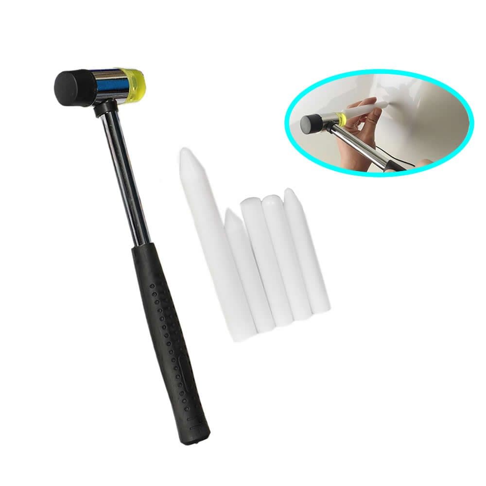 Shitongda Dent Repair Tool Kits Paintless Dent Removal Tap Down Tools Dent Rubber Hammer DIY Tools