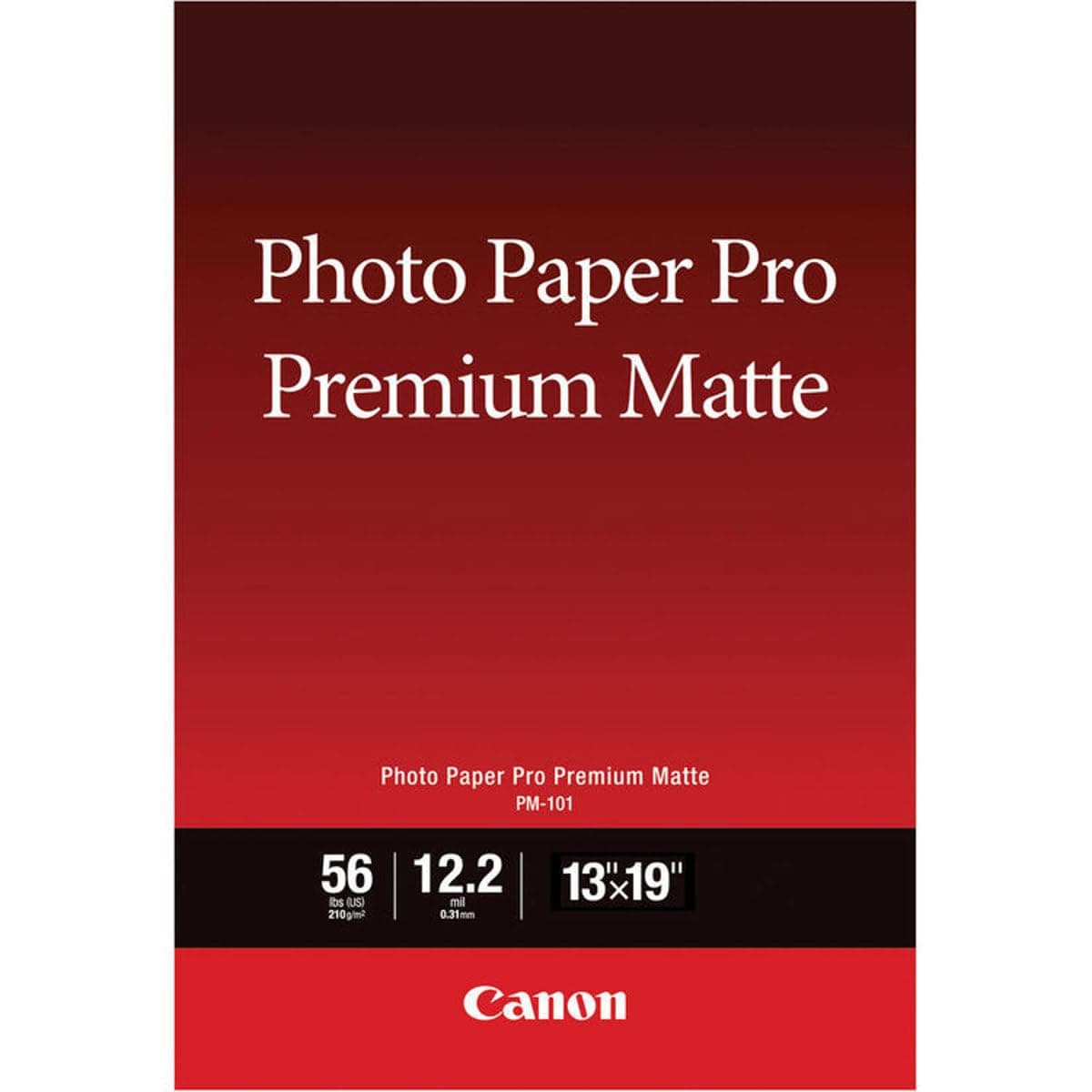 CanonInk Photo Paper, Pro Premium, Matte 13x19 (50 Sheets) (8657B010) , White , A4