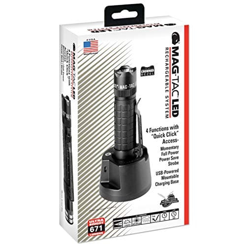 Mag Instrument TRM1RA4 Rechargeable Tactical Flashlight with Crowned Bezel