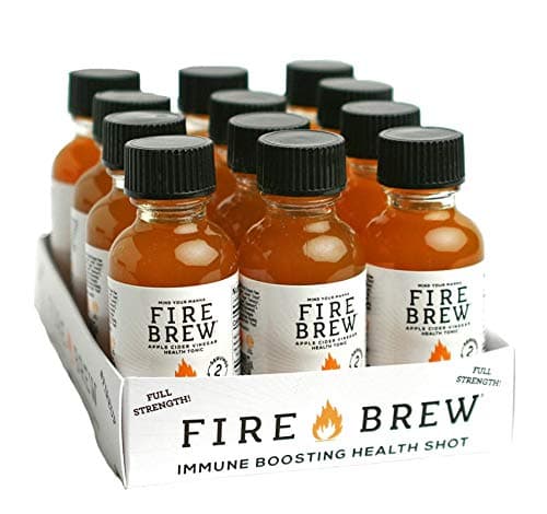 Fire Brew Apple Cider Vinegar Based Citrus Wellness Tonic, 12/ 1 oz Bottles