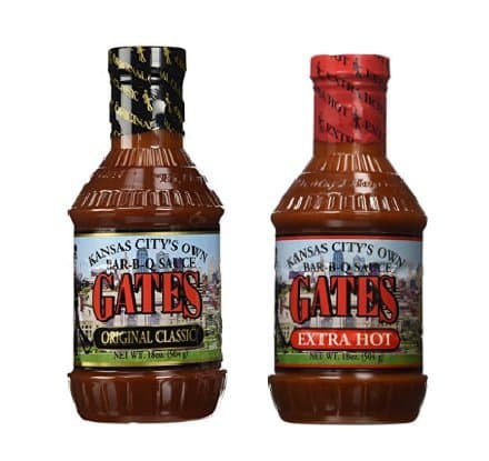 Gates BBQ Sauce Variety Bundle - Original Classic and Extra Hot Bar-B-Q Sauce - 2 Pack