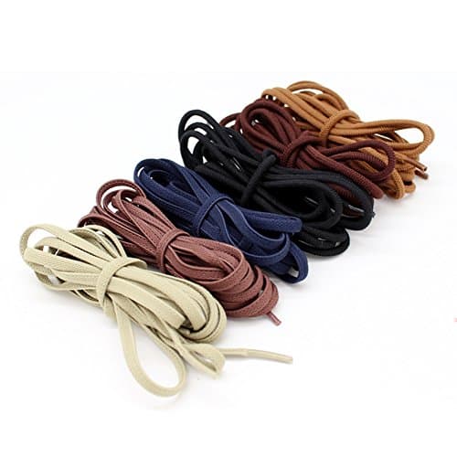 [GGT Tiger] ELASTIC Stretch Rubber Flat Shoelaces Shoestrings Khaki / 56 inch