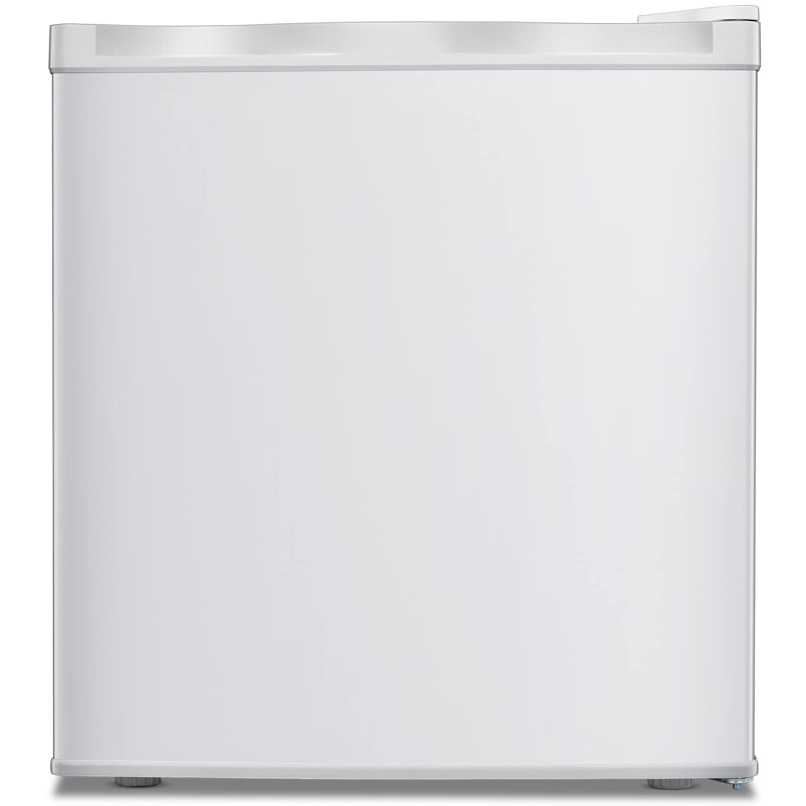 Kismile Mini Freezer,1.1 Cu.ft Upright Freezer with Reversible Single Door,Removable Shelves,Small Freezer with Adjustable Thermostat for Home/Kitchen/Office (White)