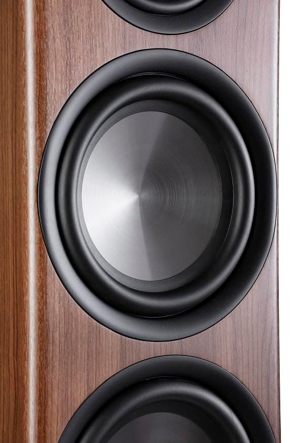 Polk Audio Reserve Series R700 Tower Speaker, 1" Tweeter, Dual 6.5" Woofers & Dual 8" Long-Throw Drivers, Hi-Res Certified, Dolby Atmos & IMAX Enhanced for Dynamic Home Theater Audio, Walnut Brown
