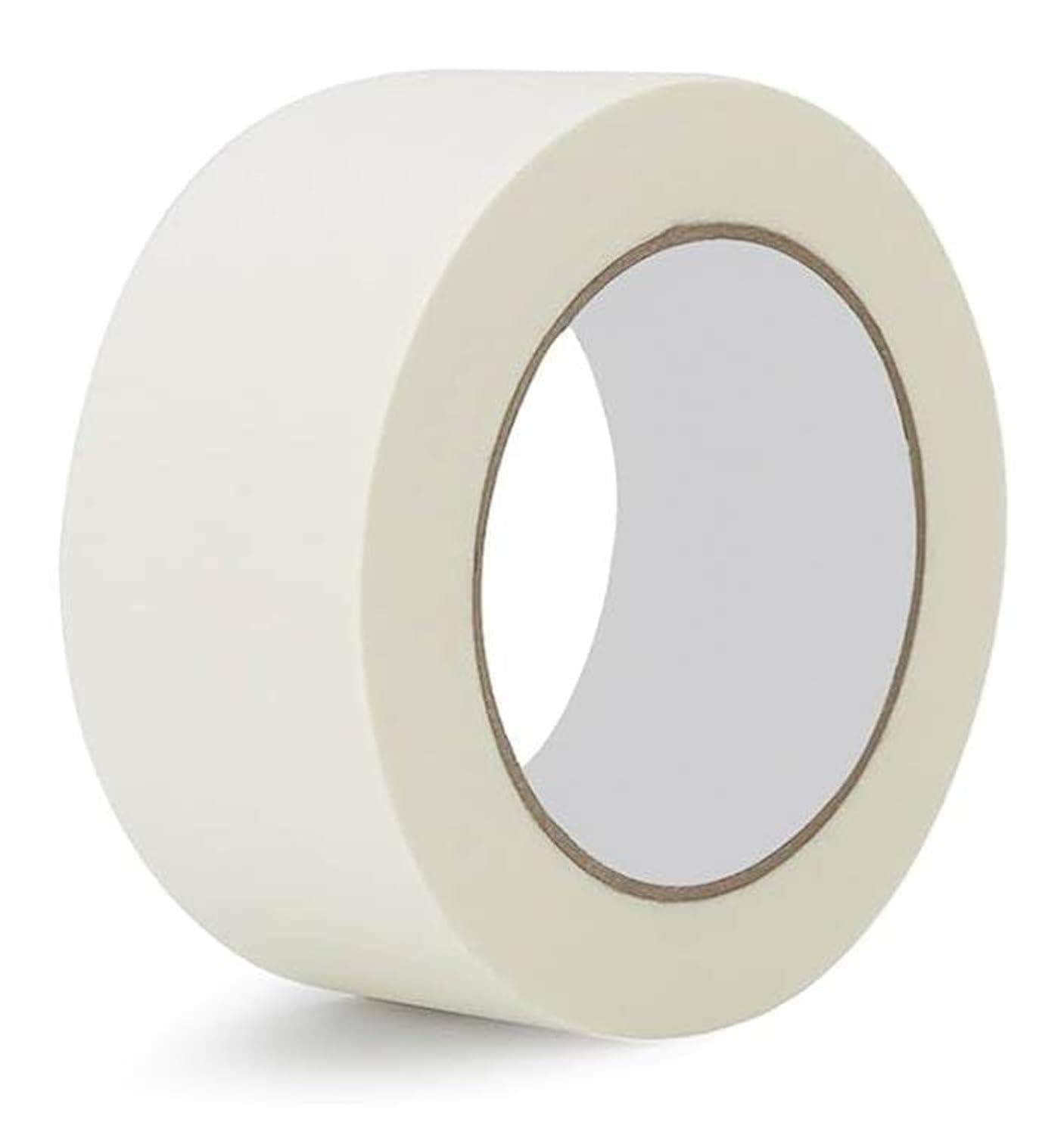 Premium Masking Tape 1 Roll 2" x 20 Yards All Purpose Paper Tape for Painting, Labeling, Marking, Gardening, Packaging, Artwork, Schools, Office, Garage, Factory, Industrial Applications