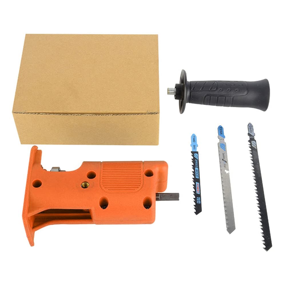 Seeyo Electric Drill Modified Electric Saw Electric Reciprocating Saw Household Saber Saw Power Drill to Jig Saw Portable Woodworking Cutting Tool