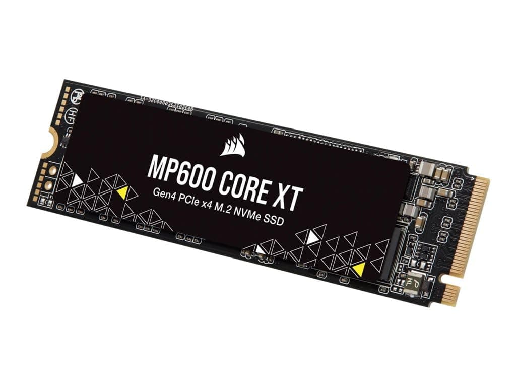 Corsair MP600 CORE XT 4TB PCIe Gen4 x4 NVMe M.2 SSD – High-Density QLC NAND – M.2 2280 – DirectStorage Compatible - Up to 5,000MB/sec – Great for PCIe 4.0 Notebooks and Desktops – Black