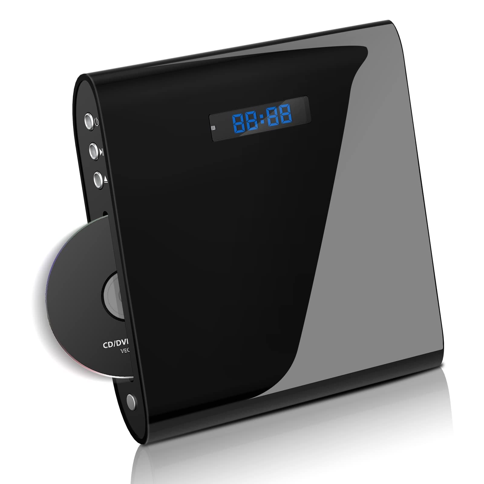 famishow Slot in DVD Player for TV , All Region Free DVD Player with AV/HDMI Output and USB Input, 1080P HD DVD Player with HDMI Cable, Remote Control & AV Cable, Wall mountable (Black)