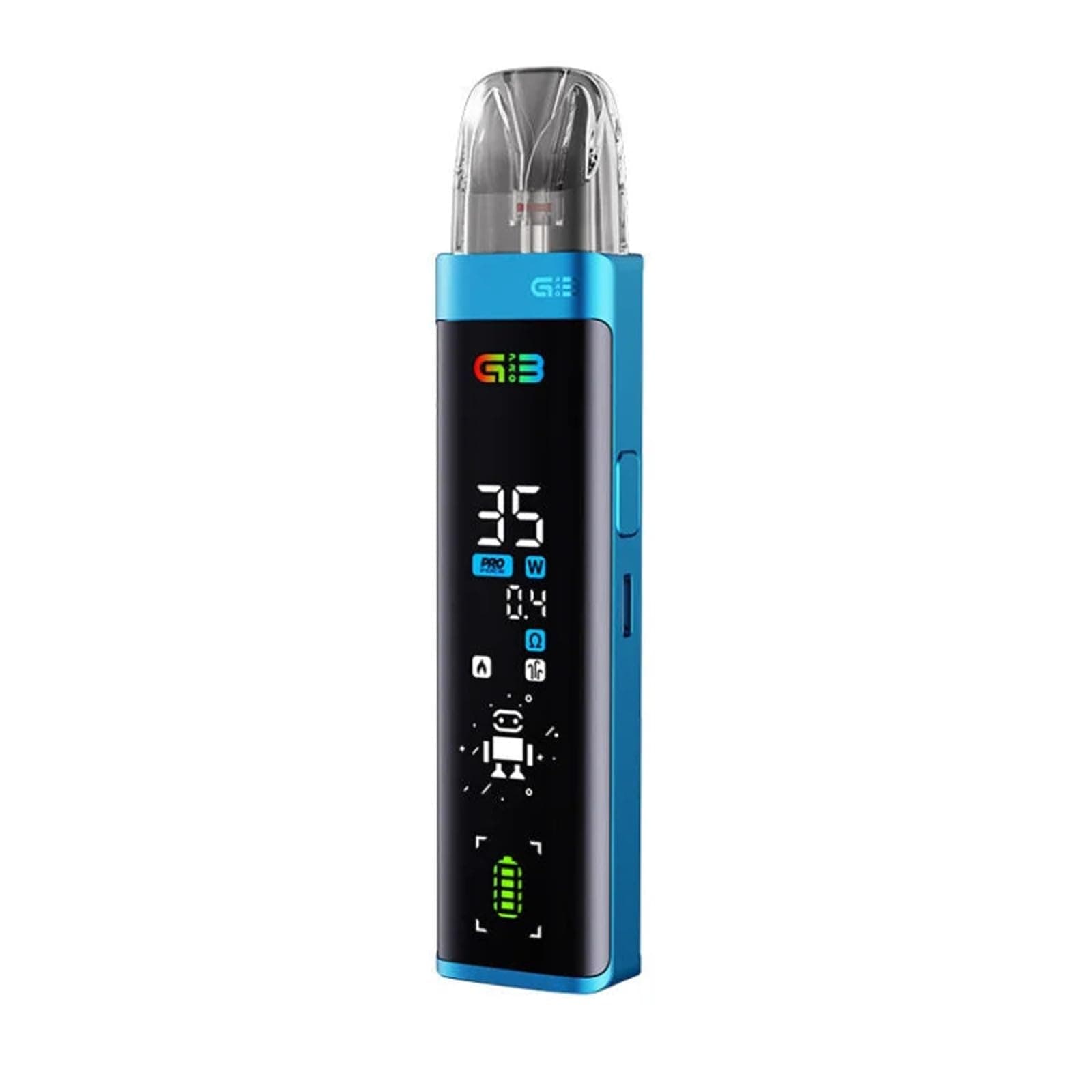Uwell Caliburn G3 Pro Pod Kit, 1000mAh Battery, Dynamic Ui Full Screen Display, Adjustable Airflow, Side Filling, 2ml Cartridge Capacity, No Nicotine (Pacific Blue)