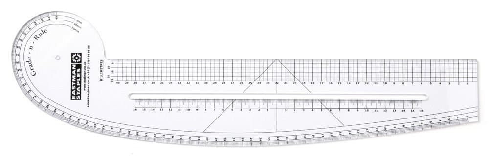 Grading and Pattern cutting Curved Ruler - (high quality)