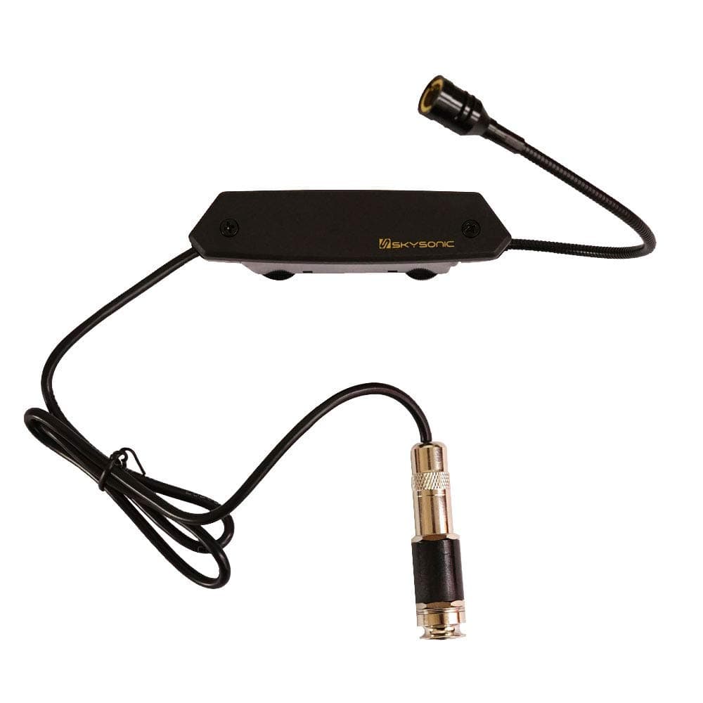 Skysonic T-902 Active Acoustic Guitar Sound hole Pickup Humbucker with Microphone, Clear Sound with Tone and Volume Control