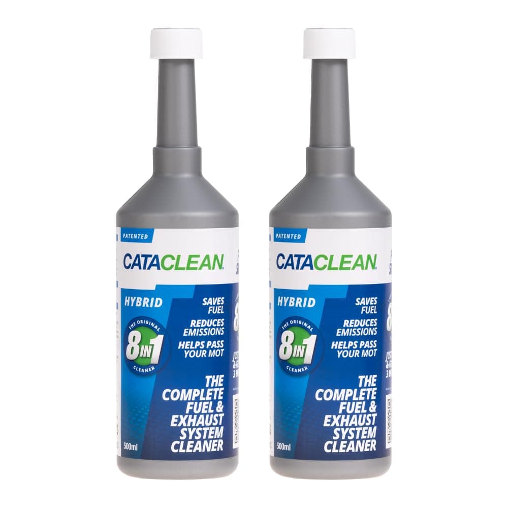 Cataclean Hybrid | Complete Fuel & Exhaust Cleaner | Catalytic Converter, Valve & Injector Cleaner | Fuel Additive Formulated for Performance & Fuel Efficiency | Pre MOT Emissions Reducer | 2 x 500ml