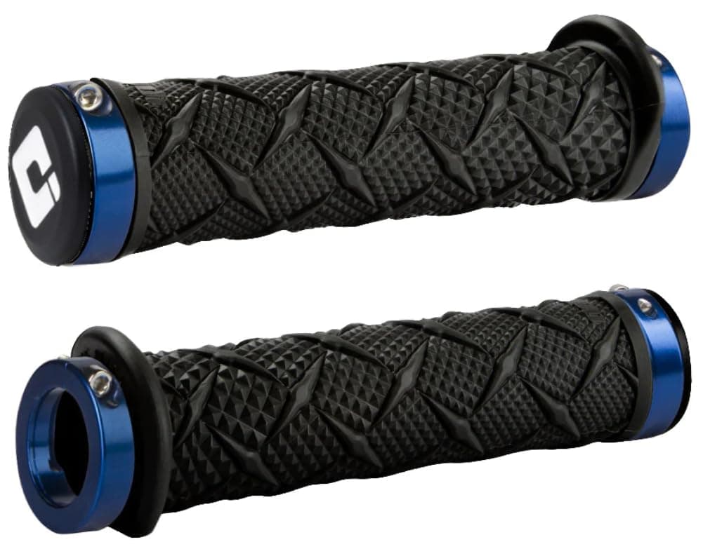Odi X-Treme Lock-On ATV Hand Grips - Black/Blue Clamps/One Size