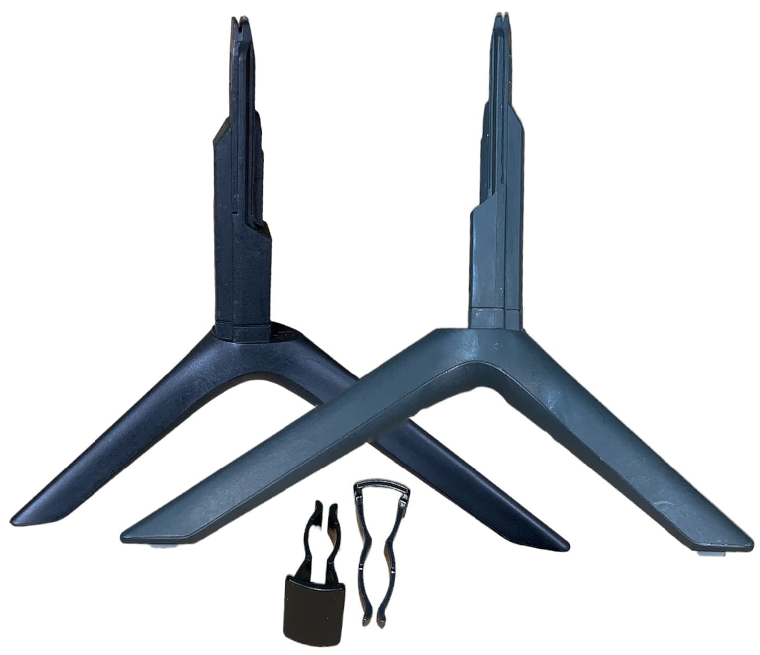 Original TV Base Stand Left and Right Leg Pair Feet Compatible With Samsung Smart LED LCD TV GU50AU7199U GU50TU7199U GU58AU7179U UE50AU7170U UE50TU7100 UE55AU7105K UE55AU7172U UE55TU7172U