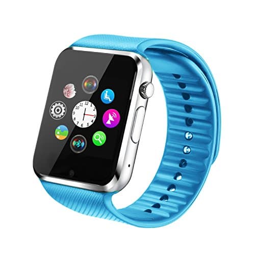 ELCBEST SIM Smart Watch Phone with TF Card Bluetooth Sweatproof Wrist Watch Support Touch Screen//Handsfree Call/Notification Push/Facebook/Twitter/Internet for Android Limited Functions for iPhone