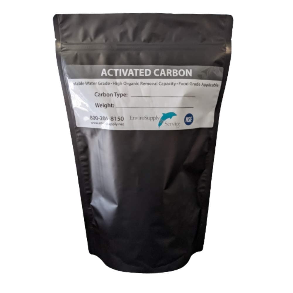 Premium 12x40 Coconut Shell Activated Carbon (Water Filtration, Aquarium Cleaning Charcoal) - Bulk Resealable 5 Pound Bag (80oz)