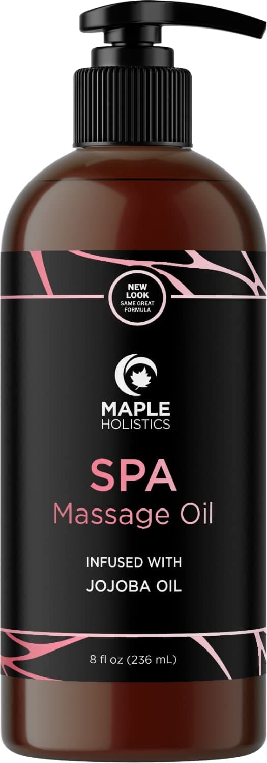 Sensual Massage Oil for Body That Is Infused With Cold Pressed Aromatherapy Essential Oils Lavender Ylang Ylang Sweet Almond & Pure Jojoba for Soothing and Sexy Sensations for Women & Men