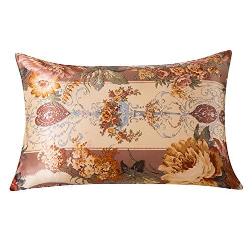 SLPBABY Silk Pillowcase for Hair and Skin with Hidden Zipper Print (Queen, Pattern18)