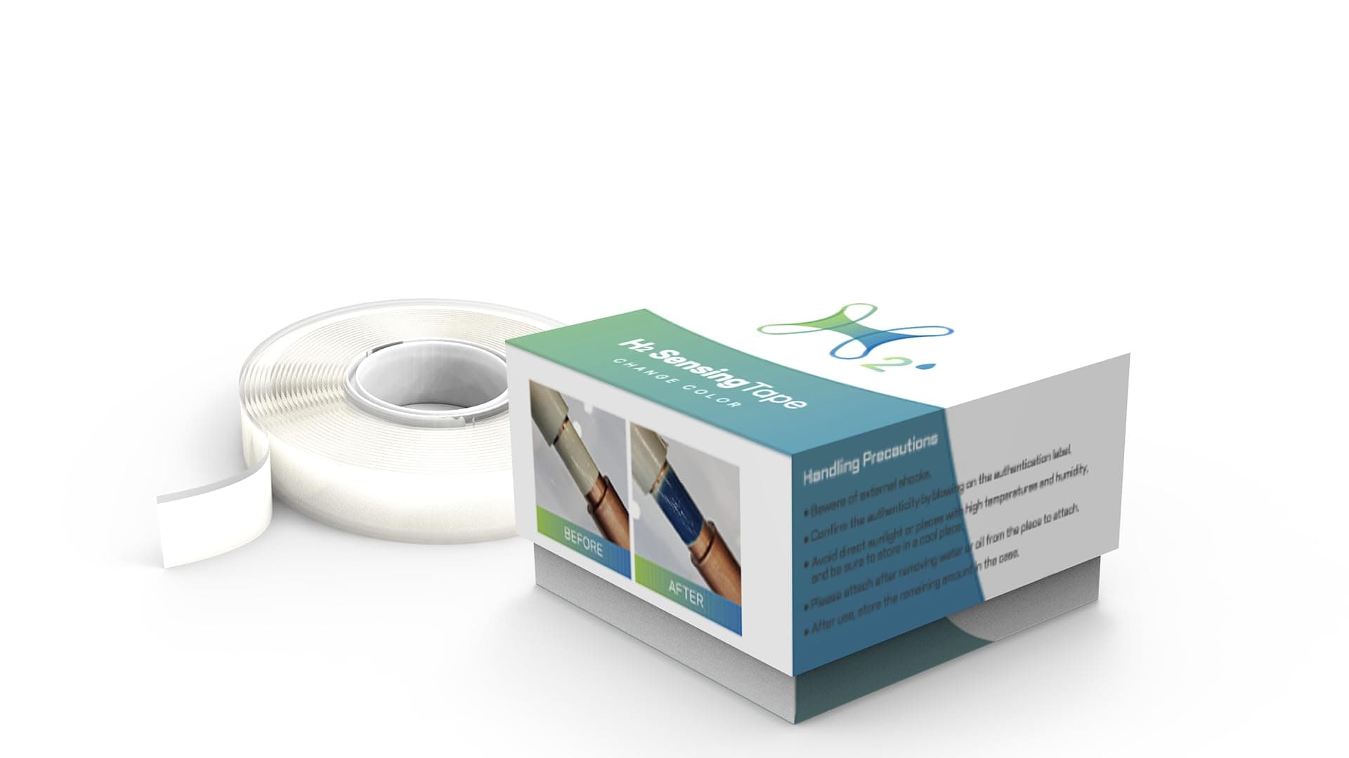 Hydrogen Colorimetric Sensor Tape – Hydrogen Leakage Prevention by Color Change of Nano-Composite – Fast Reaction Speed, Excellent Discoloration Ability, Powerless Sensor