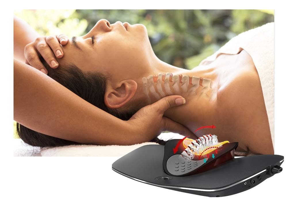 Deluxe Home Cervical Traction Device (4 in 1) – Helps Relieve Pain from Neck Aches, Cervicalgia, Degeneration of disc, Spondylosis and More - Best Gifts for Women/Men/mom/dad.