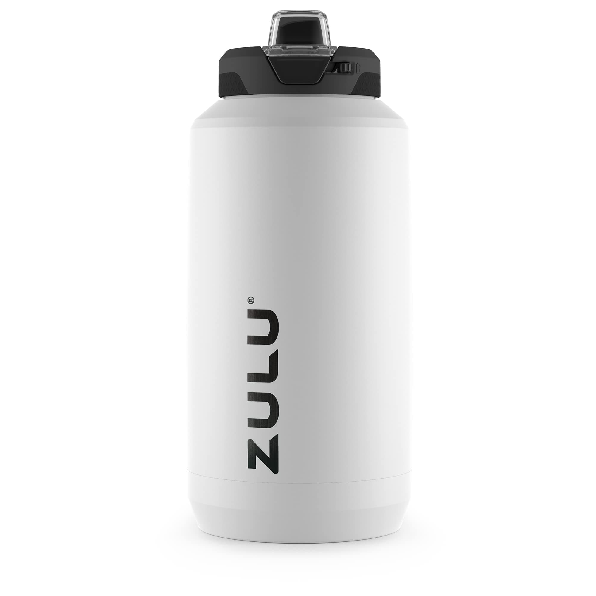 ZULU Goals Half Gallon Stainless Steel Jug, 64oz, White