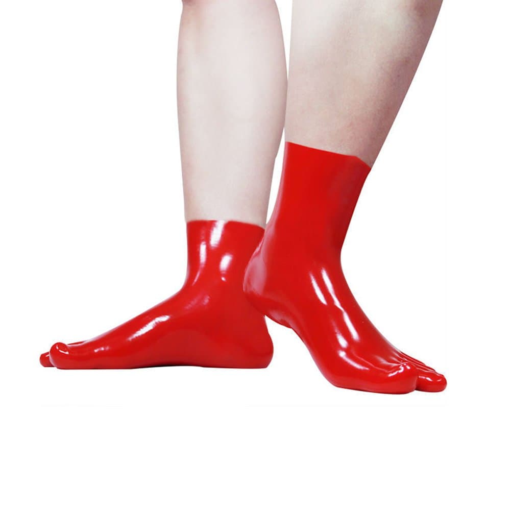 ECOSPLAY Women's Latex Costumes Accessory Toe Short Socks