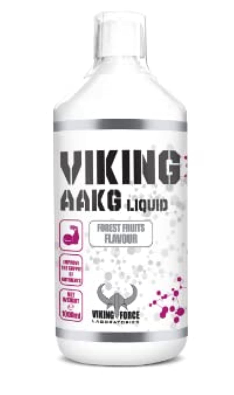 VIKING FORCE AAKG liquid- Forest Fruits Flavour Pre-workout supplement, 1000ml pack, Improved supply of nutrients