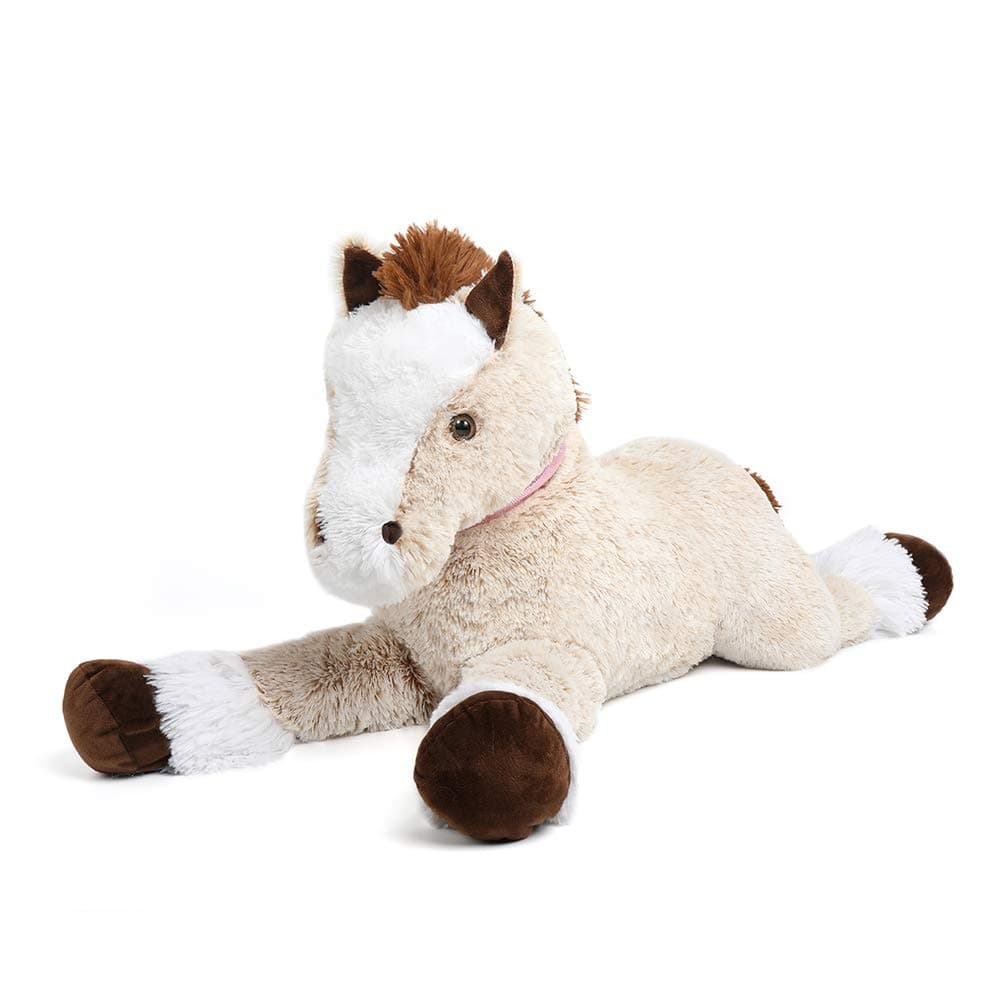 Tezituor Big Stuffed Horse Animal Toy, 35 Inches Large Realistic Horse Plush Pillow, Soft Brown Pony Toys Gift for Kids Girlfriend