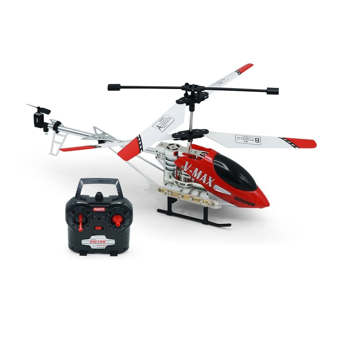 V-MAX BR6008 Remote Control Helicopter, Red