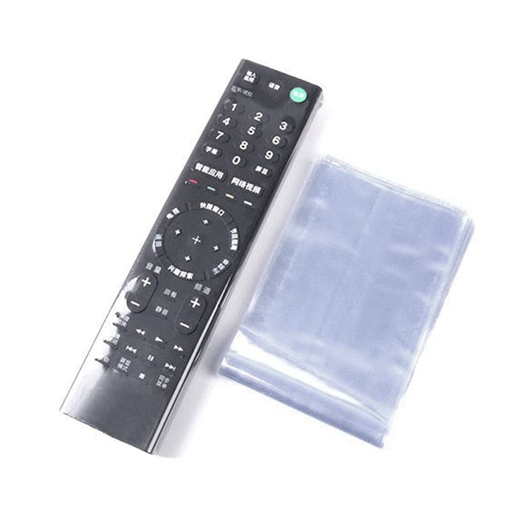 OriGlam 10pcs Shrink Wrap Bags for TV Remote Control, TV Remote Controls Covers Clear, Heat Shrink Wrap Bags (2.36x10.47 Inch)