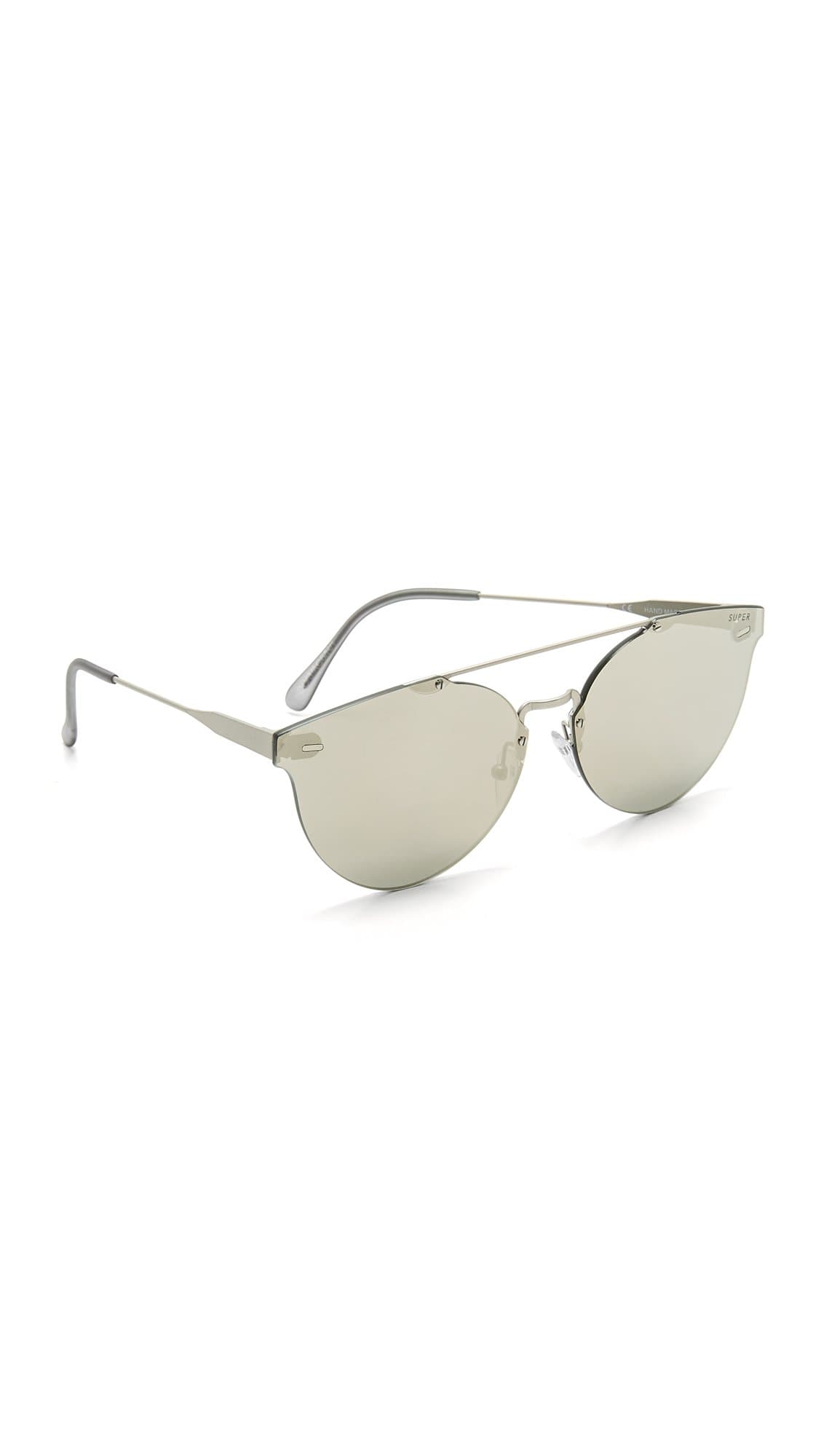 RETROSUPERFUTURE Hoo-l Sunglasses, Gris/Gris Espejo, 53/22/145