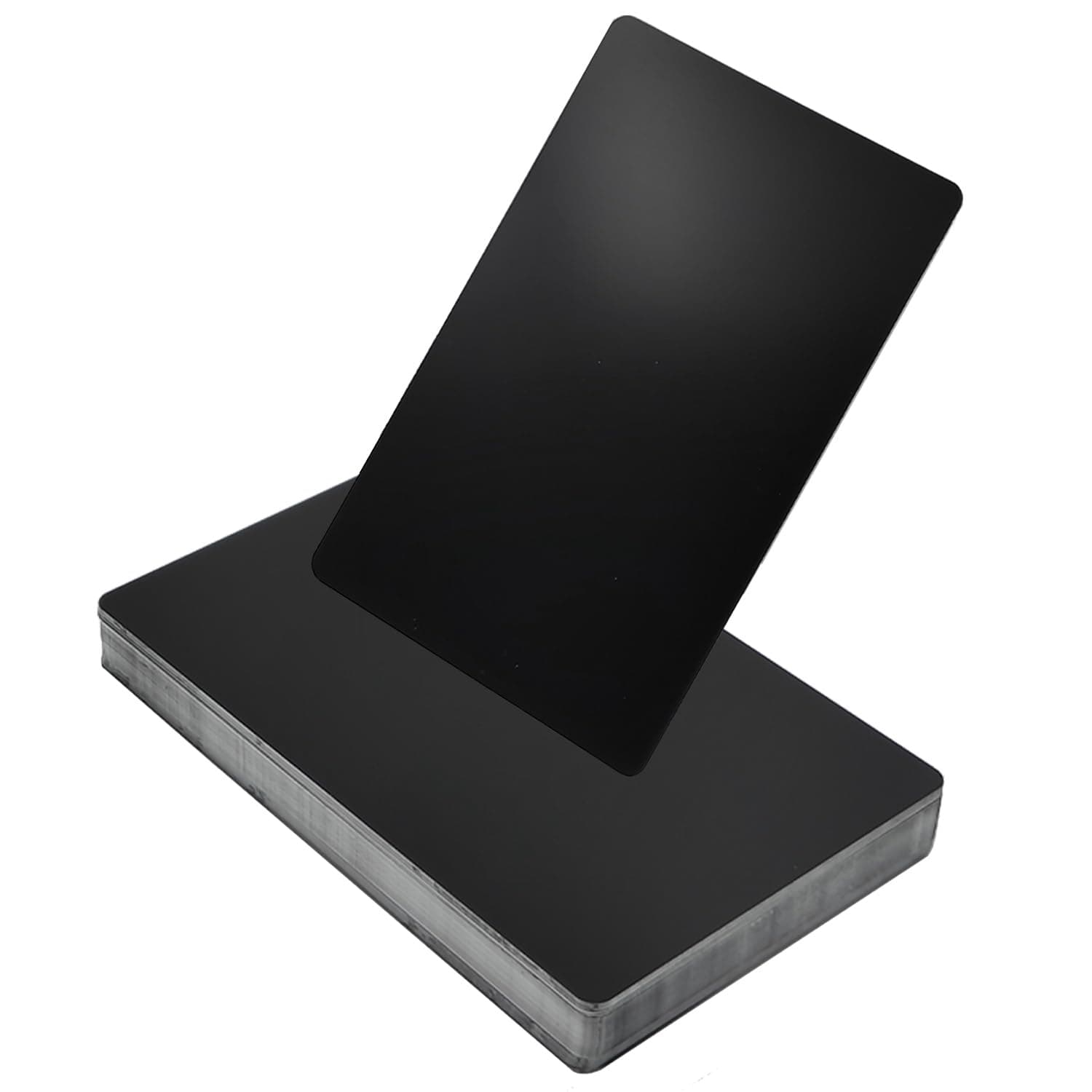 50 Pcs Metal Business Cards Blanks,Laser Engraving Blanks Aluminium,Can Engrave Any of Your Favorite Images and Text onto Metal Cards.86 x 54 mm(0.24mm Thickness)